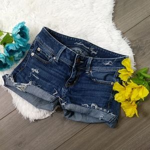 2/$24 American Eagle Cut Off Distress Jean Shorts